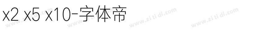 x2 x5 x10字体转换